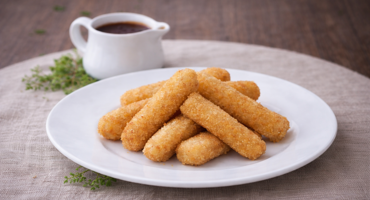 GravyCuts with gravy jug and plate